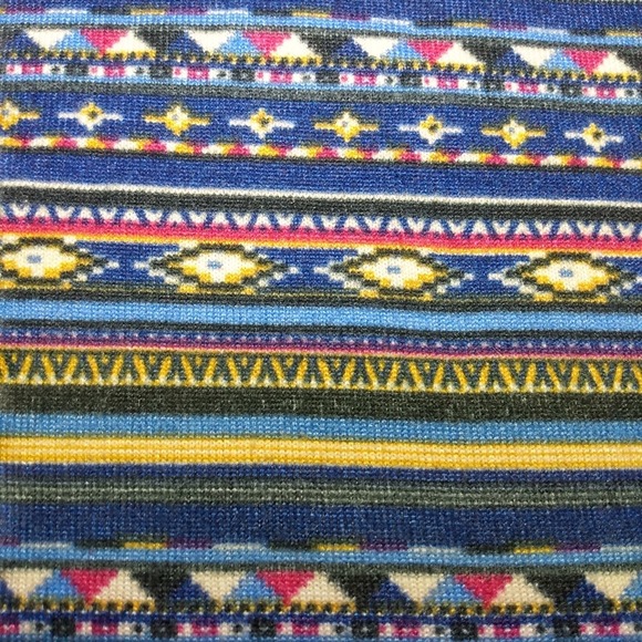 Miss Me Boho Hippie Aztec Print Navy Mini Skirt S - Picture 4 of 6